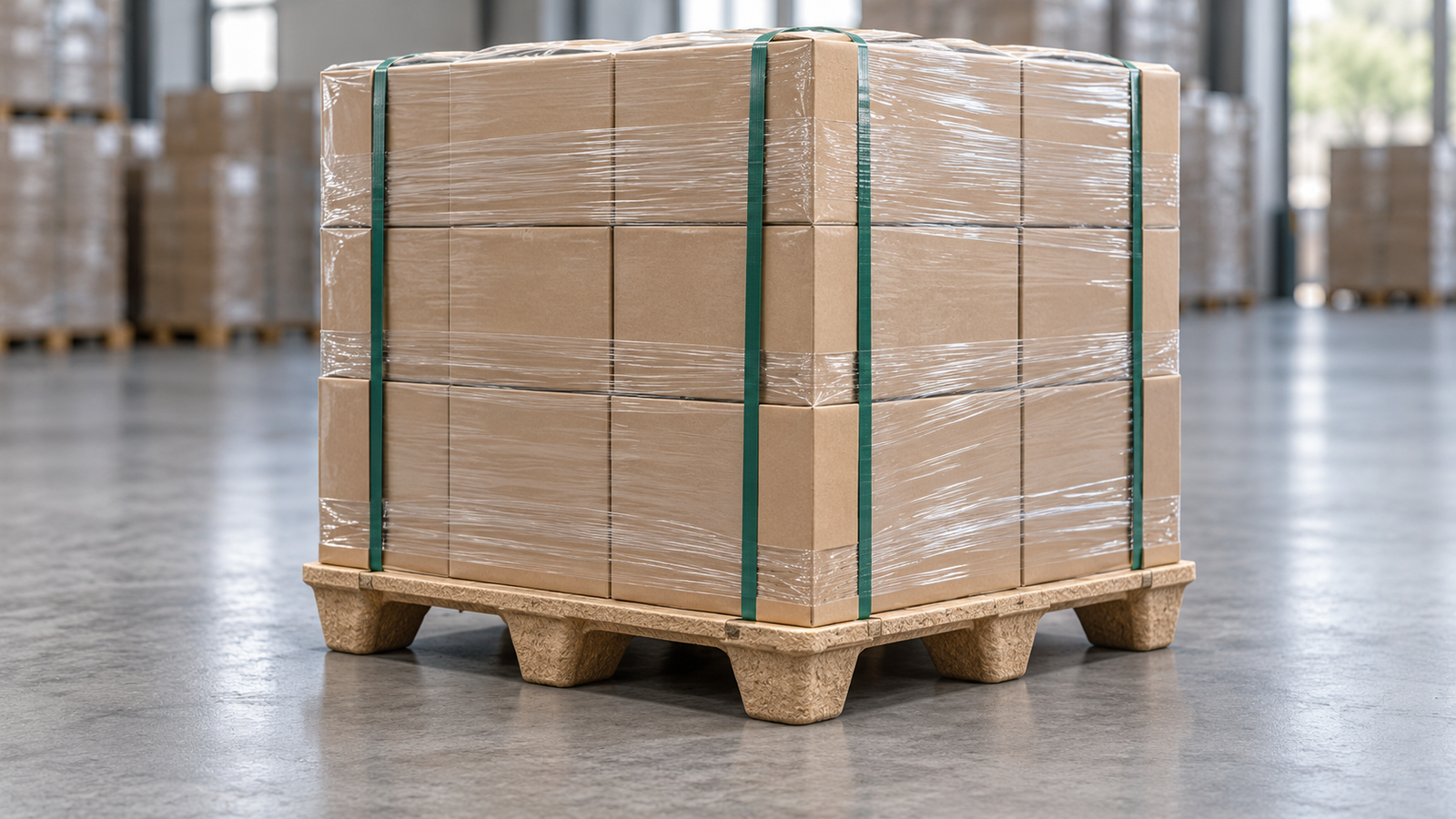 Securing Loads on Presswood Pallets: Stretch Wrap and Strapping