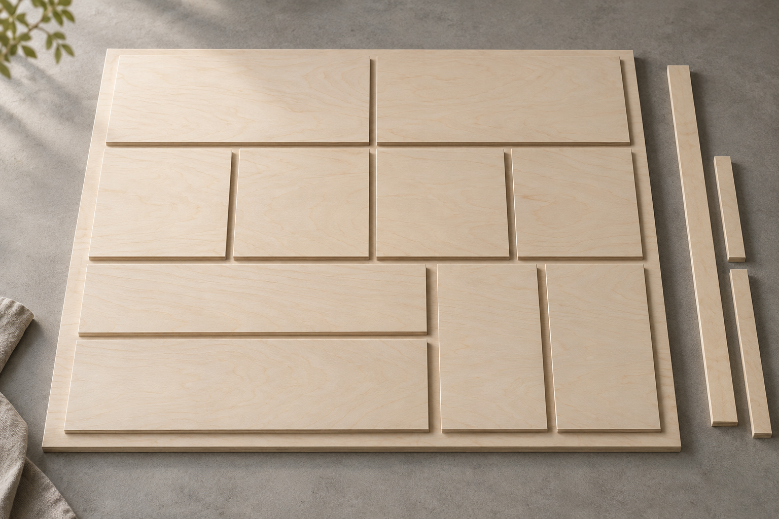 Birch Plywood Sheet Size: Cutting Yield and Part Cost